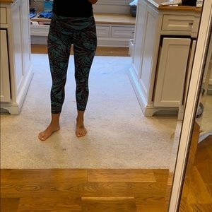 Palm tree lululemon leggings